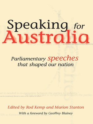 cover image of Speaking for Australia